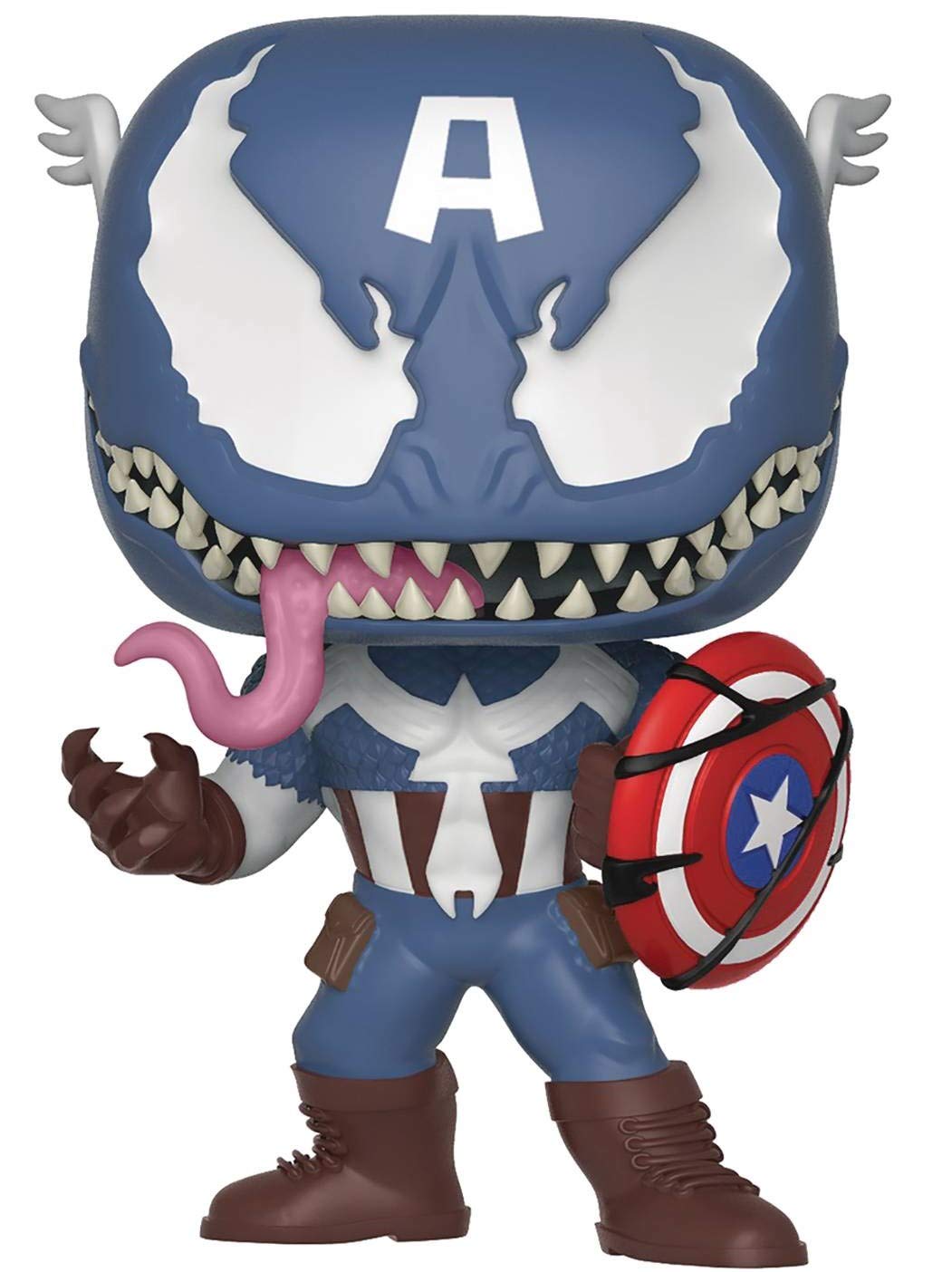 funko pop Marvel VENOM 海外限定 POP Marvel: Venom - Venomized Captain America Funko Vinyl Figure